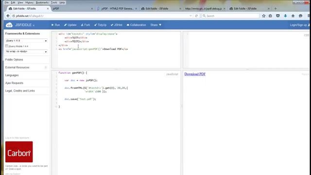 jsPDF Tutorial - Part 2: Exporting HTML to PDF file смотреть онлайн