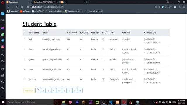 Pagination PHP смотреть онлайн
