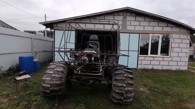 Первый выезд. Вездеход на раме уаз. смотреть онлайн