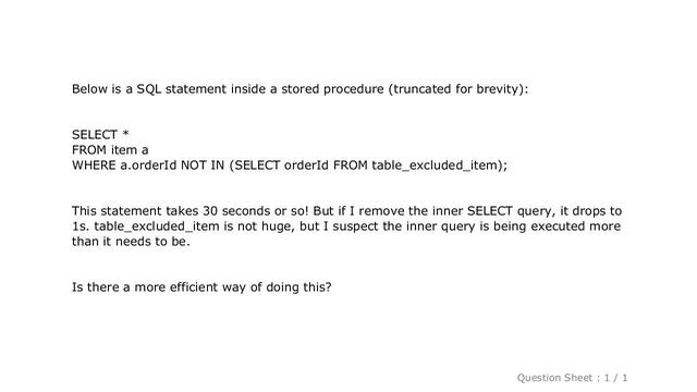 MySQL : MySQL WHERE NOT IN extremely slow смотреть онлайн
