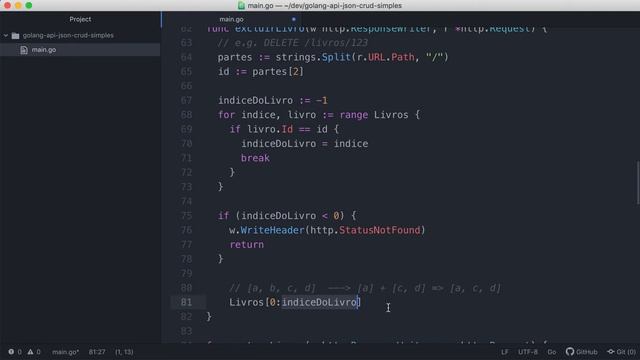 0016-12 Rota para Excluir um Livro - Golang API JSON - CRUD Simples смотреть онлайн
