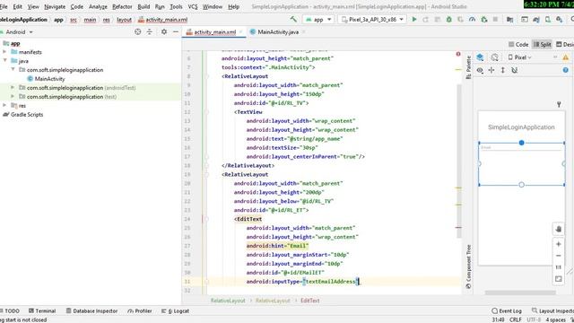Android ui design|How to design Simple login screen in Android Studio смотреть онлайн