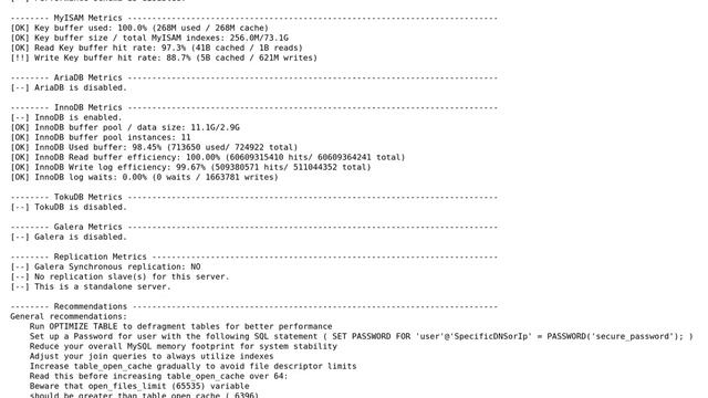 Databases: Table cache hit rate: 0% смотреть онлайн