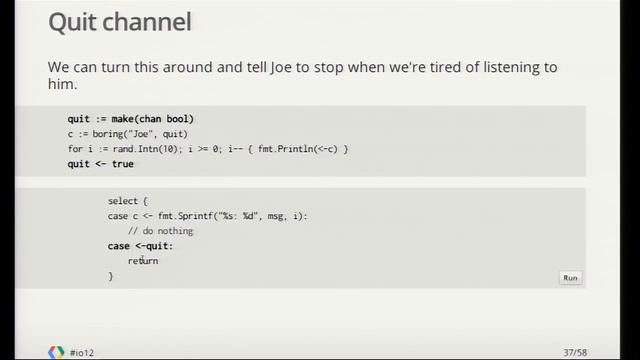 Google I/O 2012 - Go Concurrency Patterns смотреть онлайн