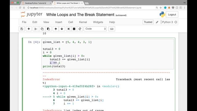 While Loops and The Break Statement in Python смотреть онлайн