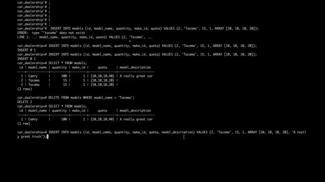 Add Data to Tables in PostgreSQL смотреть онлайн