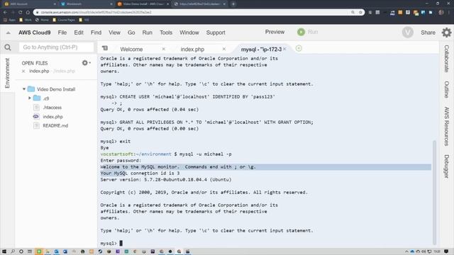 install phpMyAdmin on AWS Cloud9 смотреть онлайн