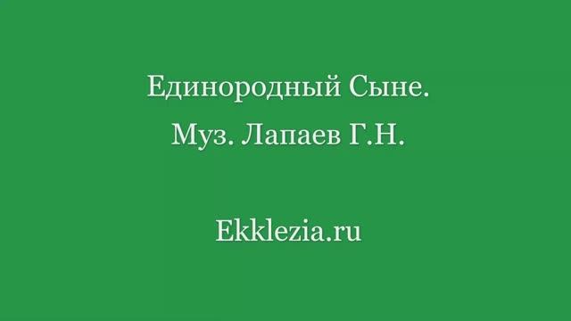 Единородный Сыне. Лапаев смотреть онлайн