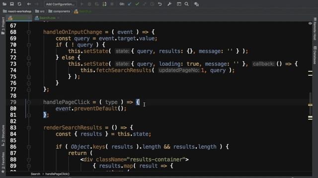 #17.3 Live Search with React | Pagination | React search component | Search tutorial example смотреть онлайн