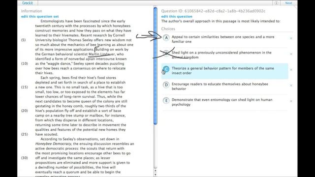 Grockit GMAT Verbal - Reading Comprehension: Question 61065842 смотреть онлайн