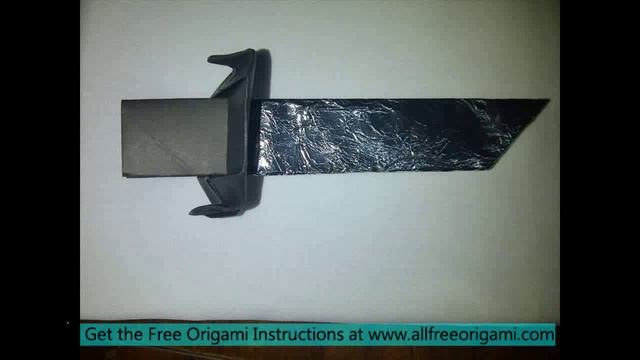 how to make an origami sword with a case смотреть онлайн