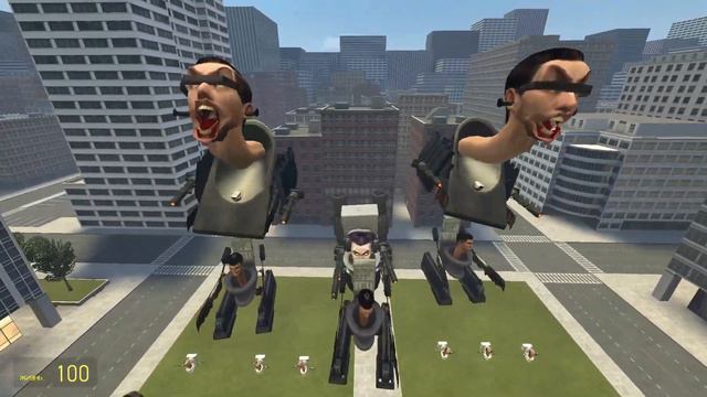 NEW EVIL TV MAN & DaFuqBoom NPC BOSS vs SKIBIDI TOILET BOSSES in Garry's Mod! смотреть онлайн