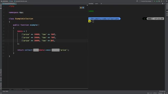 min | Laravel Collections смотреть онлайн