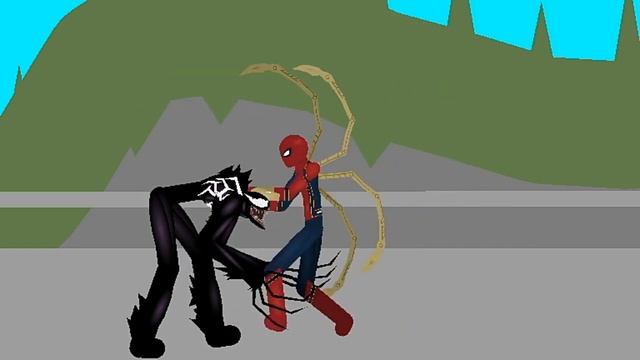 venom vs homem aranha :stick nodes смотреть онлайн