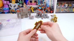 РЕДСТОУН МОНСТР и СКЕЛЕТ ИЗ "MINECRAFT DUNGEONS" ФИГУРКИ