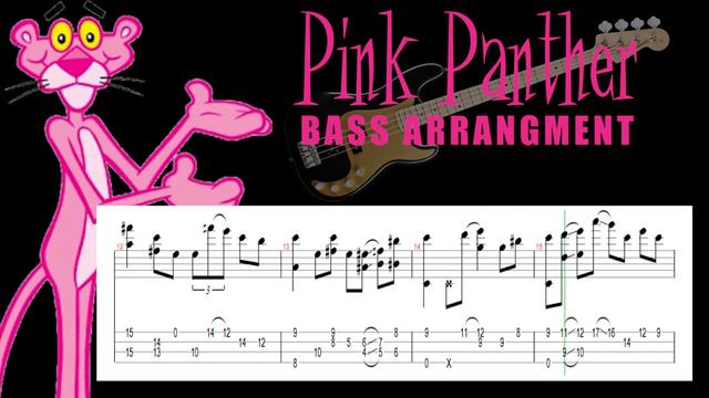The Pink Panther (Bass solo tab) By Chami's Arts смотреть онлайн