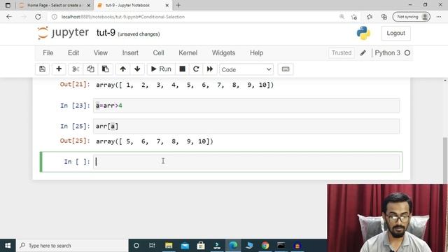 Conditional Selection in Numpy смотреть онлайн