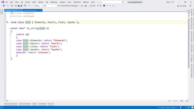 ReSharper C++ Quick Tips: Converting Enum to String смотреть онлайн