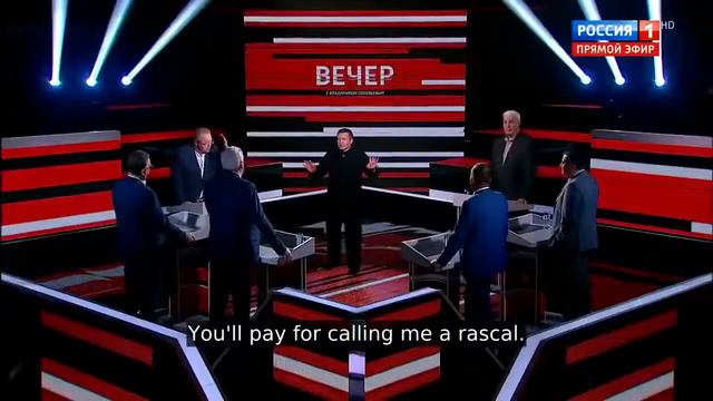 Жириновский орёт на Хинштейна "Я русский!" смотреть онлайн