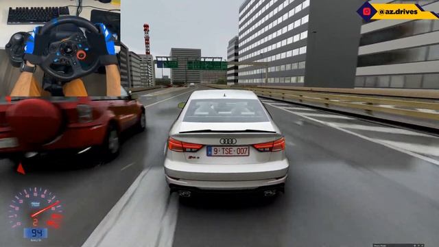 LOUD 1000 HP Audi RS 3 | Assetto Corsa | Steering Wheel Gameplay смотреть онлайн