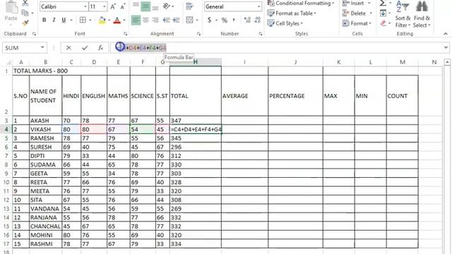 EXCEL FIND TOTAL , AVERAGE, %, COUNT, MAXIMUM, MINIMUM смотреть онлайн