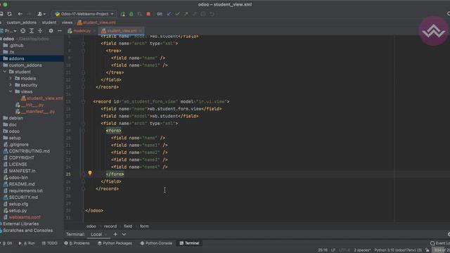Как создать пользовательский модуль в Odoo 17 смотреть онлайн