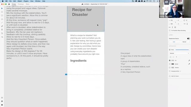 Build a mobile wireframe for your favorite recipe in Adobe XD - Recipe for Disaster Pt. 1 смотреть онлайн