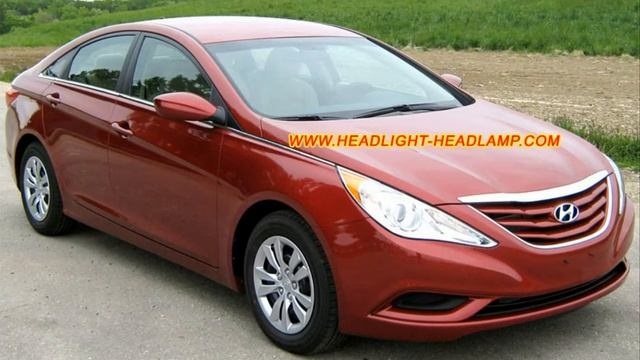 Hyundai Sonata YF Headlight Plastic Lens Cover Lenses Crashed Replacement