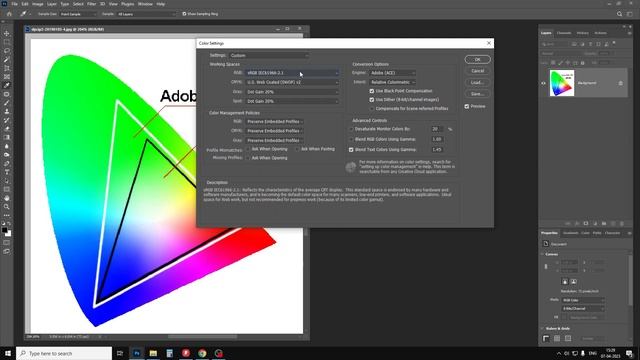 Adobe RGB 1998 color profile set kare PHOTOSHOP | color setting kaise kare PHOTOSHOP смотреть онлайн