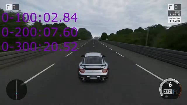 FM7 Top Speed Run + Accel times - Porsche 911 GT2 RS (997) смотреть онлайн