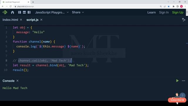 [#28] bind() method in JavaScript | JavaScript Tutorials in Hindi | 2023 смотреть онлайн