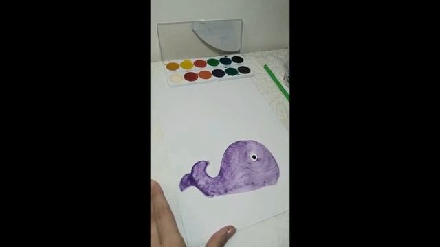 РИСУЕМ КИТА С ПОМОЩЬЮ ТРУБОЧКИ ДЛЯ КОКТЕЙЛЯ смотреть онлайн