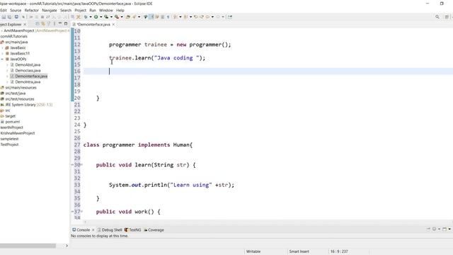 14# OOPs Concepts in Java Interface смотреть онлайн