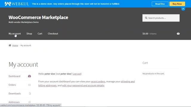 WooCommerce Multi Vendor Marketplace Plugin - Customer's Account Options & Workflow смотреть онлайн