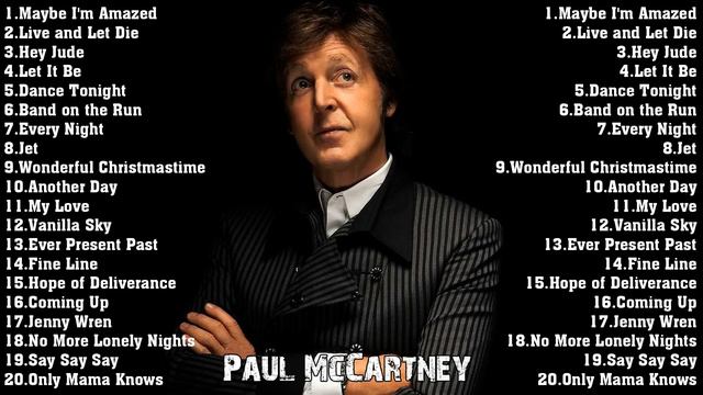 Best Paul McCartney Songs - Paul McCartney Greatest Hits Full Album