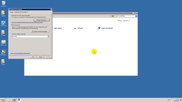 Переключаем язык интерфейса Windows с английского на русский смотреть онлайн