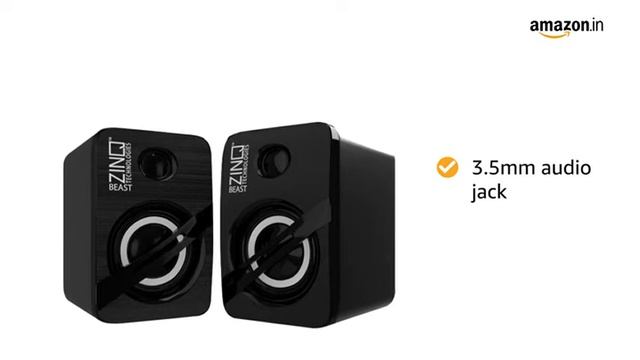 Zinq Technologies Beast Portable Laptop/Desktop USB 2.0 Powered Multimedia Speaker with AUX Input.. смотреть онлайн