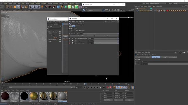 C4D Xpresso to RS node data (Morph control to displacement) смотреть онлайн