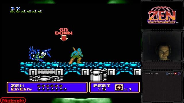 Zen Intergalactic ninja прохождение 100% | Игра на (Dendy, Nes, Famicom, 8 bit) 1993. Стрим HD [RUS смотреть онлайн