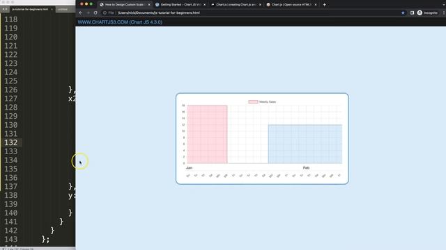 How to Design Custom Scale in X Scale in Chart JS 4 Part 3 смотреть онлайн