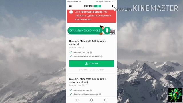 Minecraft версия 1.16.0.59