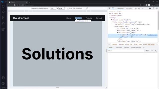Make Nav Link Active For Each Page With JavaScript смотреть онлайн