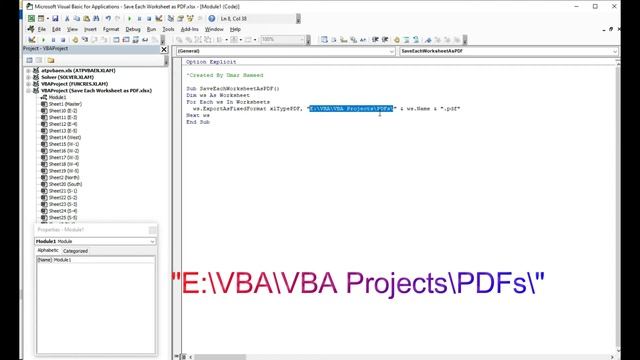 VBA Code to Save Each Worksheet as a Separate PDF смотреть онлайн