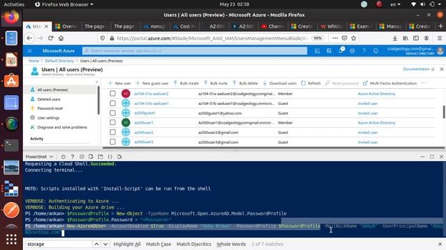 AZ500 Azure Active Directory - Create and manage users - From Portal and Using Powershell смотреть онлайн