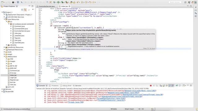 Using session in Java Servlet Web Application смотреть онлайн