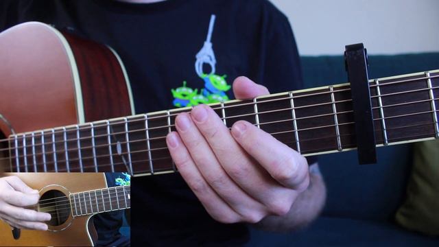 How to Play "beamerboy" by Lil Peep on Guitar *FOR BEGINNERS* смотреть онлайн