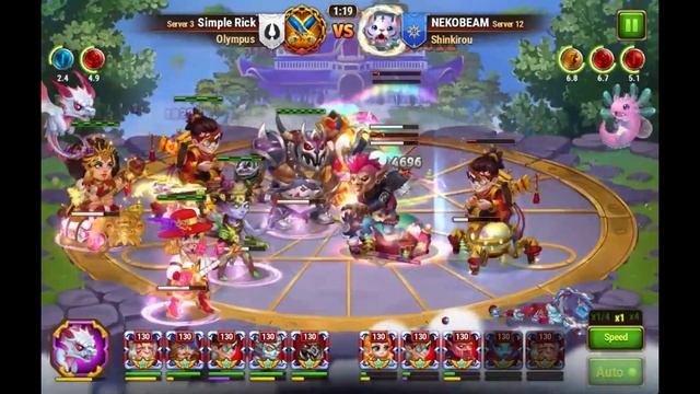 Hero Wars | COW Olympus Vs Shinkirou War Draw Again смотреть онлайн