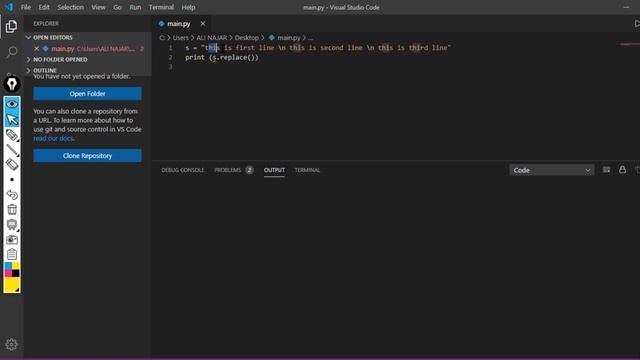 #42 [Python] replace method смотреть онлайн