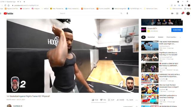 Reacting to Cashnasty 1v1 Basketball Against Flight's Trainer R2! Physical смотреть онлайн