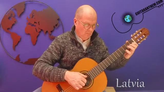Latvia guitar only (with map presentation: see « Latvia National Anthem») смотреть онлайн